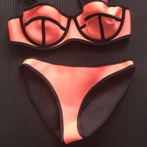 Neon Peach Bikini